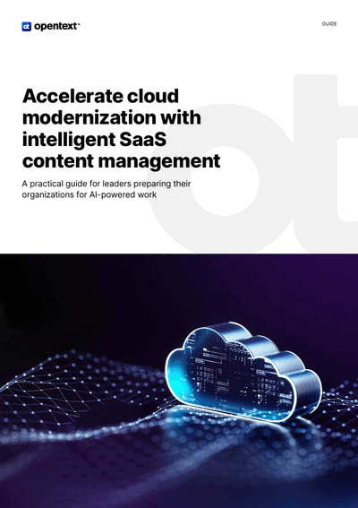 Accelerate cloud modernization with intelligent SaaS content management